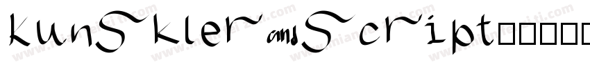 Kunskler script字体转换